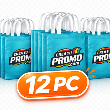 12 Bolsas Reusables Personalizadas