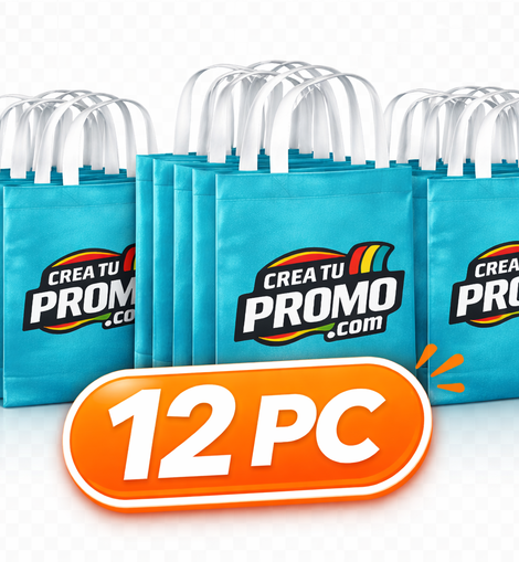 12 Bolsas Reusables Personalizadas