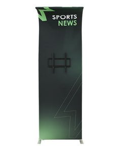 Soporte para TV de tela tensada con curva en forma de J invertida