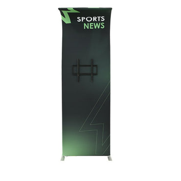 Soporte para TV de tela tensada con curva en forma de J invertida