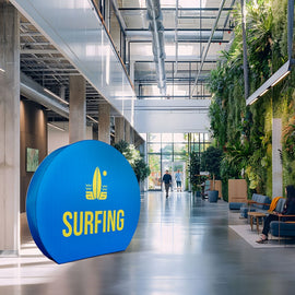 Pared Circulo 3D 8ft