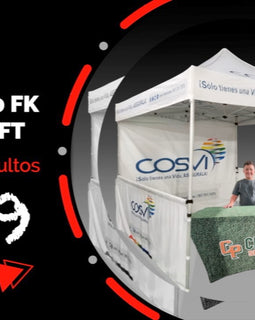 10x10 Carpa Full Kit + Mantel 6ft ***Venta Embrujada Oct 2023***