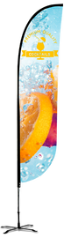 Bandera de Viento Standard Tipo: Pluma Convex